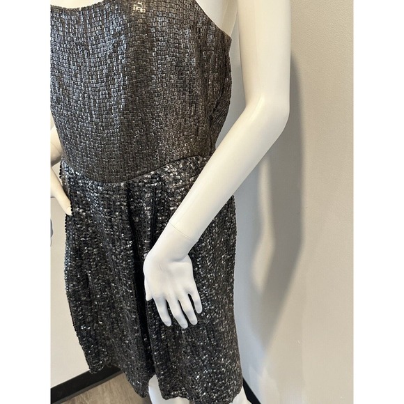 REISS Womens Gold Silver Sequin Dress Size 8 US - Picture 10 of 15